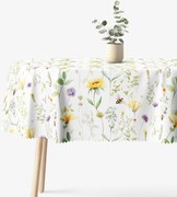 Goldea oválny teflónový obrus - lúčny svet 120 x 160 cm