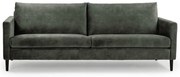 Zelenosivá zamatová pohovka 220 cm Adagio - Scandic