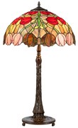Alloy luxus Tiffany stolná lampa TULIP 72*Ø40