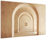 Obraz - Béžový priechod (90x60 cm)