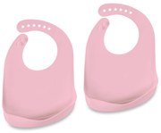 Silikonový podbradník 2ks ružový, RD43950