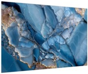 Obraz - Modrý členitý mramor (90x60 cm)