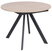 Rozkladací jedálenský stôl Tavo 100–140 × 100 cm, prírodný dub