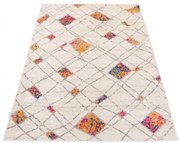 Koberec DENVER A892A FAA - biely, oranžový