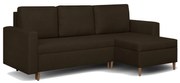 Rohová sedacia súprava s funkciou spania Keno Hnedá
