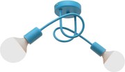 Detský prisadený luster OXFORD 2xE27/15W/230V modrá
