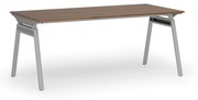 Kancelársky stôl PRIMO SIGMA, 1800 x 900 mm, sivá podnož, orech