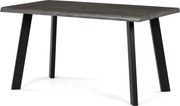 Jedálenský stôl 80x140 cm HT-F4514 GREY sivý dub / čierne nohy