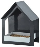Kŕmidlo pre vtáky Easy, 23x19x12 cm, kov, čierna
