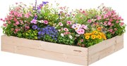 ATMOWOOD Drevený vyvýšený záhon 120 x 80 x 20 cm