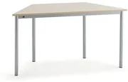 Stôl BORÅS TRAPETS, 1200x600x720 mm, laminát - breza, strieborná