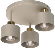 Luminex Stropné svietidlo PARKLA 3xE27/15W/230V béžová/zlatá LU9803A