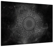 Sklenený obraz - Mystická mandala (70x50 cm)