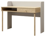 Písací stôl Yoda 11 (svetlobéžová + dub olejovaný). Akcia -21%. Vlastná spoľahlivá doprava až k Vám domov. 1087376