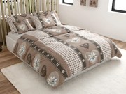 Bavlnené obliečky COUNTRY HEART béžové Rozmer obliečky: 70 x 90 cm | 140 x 200 cm