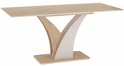 Jedálenský stôl Artem, dub cremona / krémová
