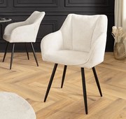 Otočná jedálenská stolička Salerno béžová ženilka