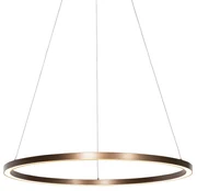 Závesné svietidlo bronzové 80 cm vrátane LED s 3-stupňovým stmievaním - Girello
