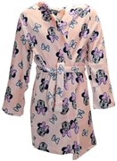 Detský / dievčenský župan s kapucňou Minnie Mouse - Disney - broskyňovo oranžový, 116 / 128