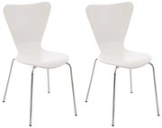 Stolička Callisto (SET 2 ks) - Biela