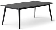 Čierny rozkladací jedálenský stôl s čiernou doskou 100x210 cm Meza – Hammel Furniture