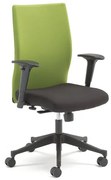 Kancelárska stolička s odnímateľným poťahom MILTON, zelená / čierna