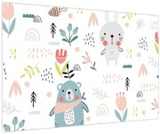 Obraz - Zvieratká na lúke (90x60 cm)