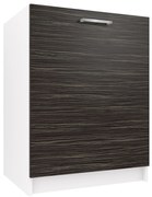 Kuchynská skrinka Belini drezová 60 cm eben kráľovský bez pracovnej dosky  TOR SDZ60/0/WT/HK/0/P