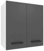 Kuchynská skrinka Belini horná 60 cm šedý mat TOR SG2-60/3/WT/SR/0/B1
