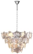 Krištáľový luster na reťazi DIANA 6xE14/40W/230V matný chróm