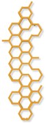 Terma24 Hex 1700x573 vodný radiátor RAL 1004 ZX