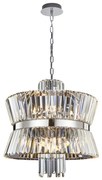 Luster na reťazi AURELIA 12xE14/40W/230V chróm
