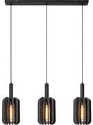 Lucide 45492/03/36 - Luster na lanku RAFAL 3xE27/40W/230V čierna/šedá