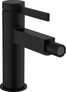 Hansgrohe Finoris, páková bidetová batéria s odtokovou súpravou Push-Open, čierna matná, HAN-76200670