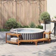 Polokruhové okolie vírivky Hnedá 272 x 120 x 55,5 cm 4108127