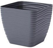 Sahara Petit štvorec s podstavcom 11 cm antracit