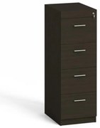 Drevená zásuvková kartotéka A4, 4 zásuvky, wenge