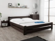 Posteľ Laura 180 x 200 cm, orech Rošt: S lamelovým roštom, Matrac: Matrac Somnia 18 cm