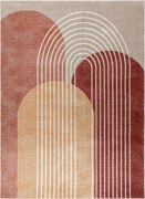 Dywany Łuszczów, Kusový koberec Fusion 0810 beige/terra, 160x220, viacfarebná, kancelária