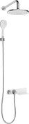 Deante Lobelia, podomietková sprchová súprava s termostatickou batériou, chrómová-biela, DEA-NAC_690T