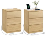 Set dvoch nočných stolíkov LET831Y70 (2ks)