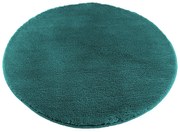 ROUTNER Kúpeľňová predložka COTTON Petrolejová 20118 - Petrolejová / Kruh Ø 90 cm 20118