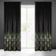 ZATEMŇOVACÍ ZÁVES NA PÁSKE ANGELINA 140X270 CM ČIERNA