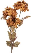 Dekorácia svetlo oranžová umelá kvetina hortenzie - 10*8*76 cm