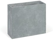 Kvetináč obdĺžny L, 55 x 22 x 50 cm, cement, sivá
