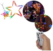 LED záves GL2005 farebné hviezdy, s diaľkovým ovládaním