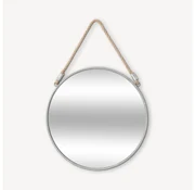 Atmosphera - Nástenné zrkadlo EDEN pr. 38 cm strieborná P6623