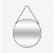 Atmosphera - Nástenné zrkadlo EDEN pr. 38 cm strieborná