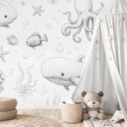 Fototapeta - Kreslený podmorský svet (147x102 cm)