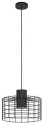 Eglo 43627 - Luster na lanku MILLIGAN 1xE27/40W/230V pr. 38 cm čierna